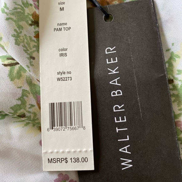 Walter Baker Womens Pam Chiffon Gathered Blouse - Picture 5 of 6